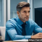 좌절 감정의 생리적 반응 이해하기 - Hyper‑realistic close-up of an adult professional in their 30s sitting at a cluttered office desk af...