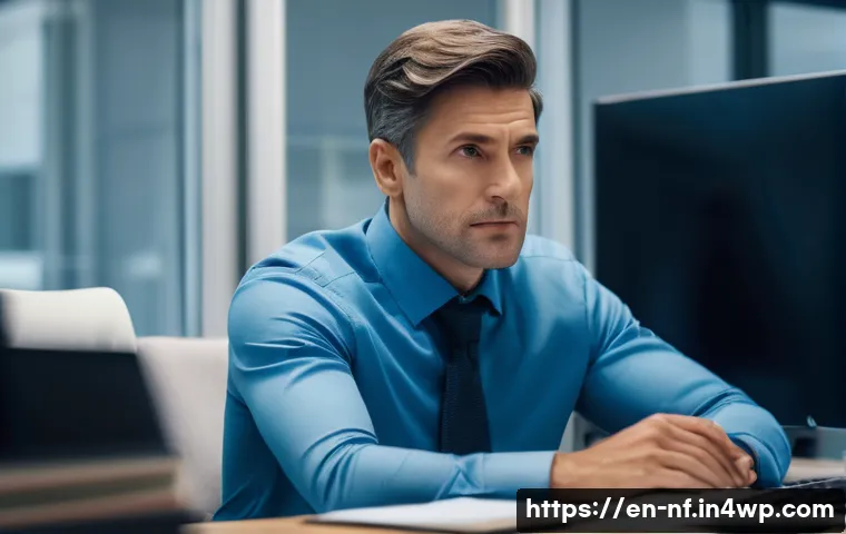 좌절 감정의 생리적 반응 이해하기 - Hyper‑realistic close-up of an adult professional in their 30s sitting at a cluttered office desk af...